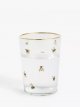 Bee Glass Tumbler, 510ml, Clear/Multi