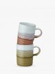 Stoneware Mugs, Set of 2, 400ml