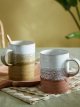 Stoneware Mugs, Set of 2, 400ml