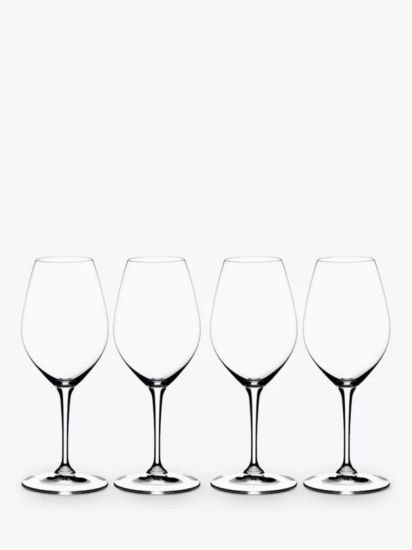 Wine Friendly White Wine / Champagne Glass, 440ml, Set of 4, Clear